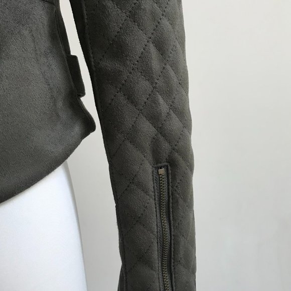 Vegan Suede Moto Jacket XS - NWT - Picture 4 of 10